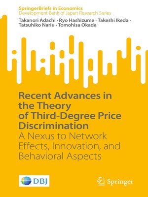cover image of Recent Advances in the Theory of Third-Degree Price Discrimination